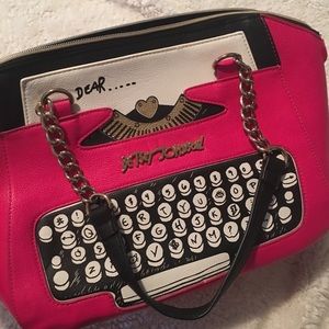 EUC Betsey Johnson Typewriter Tote
